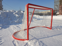 Ворота хоккейные 183х122 см, цельносварные на шпильках